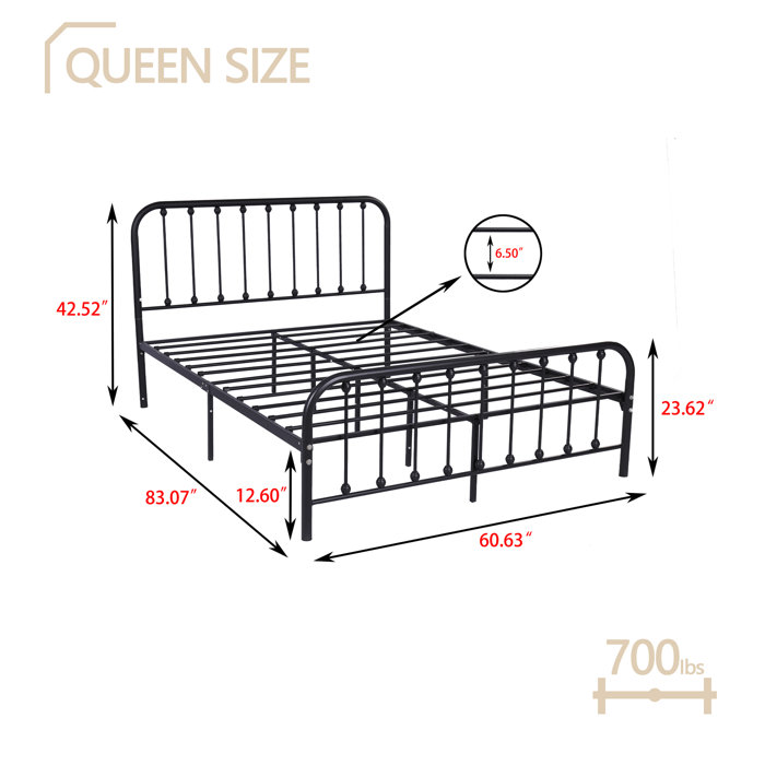 Andover Mills™ Alberton Metal Bed & Reviews Wayfair